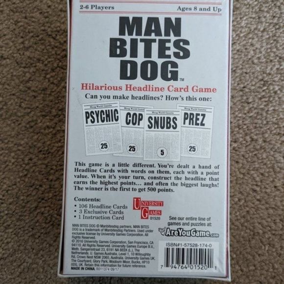 Man Bites Dog Card Game Sealed NIB - Picture 4 of 9